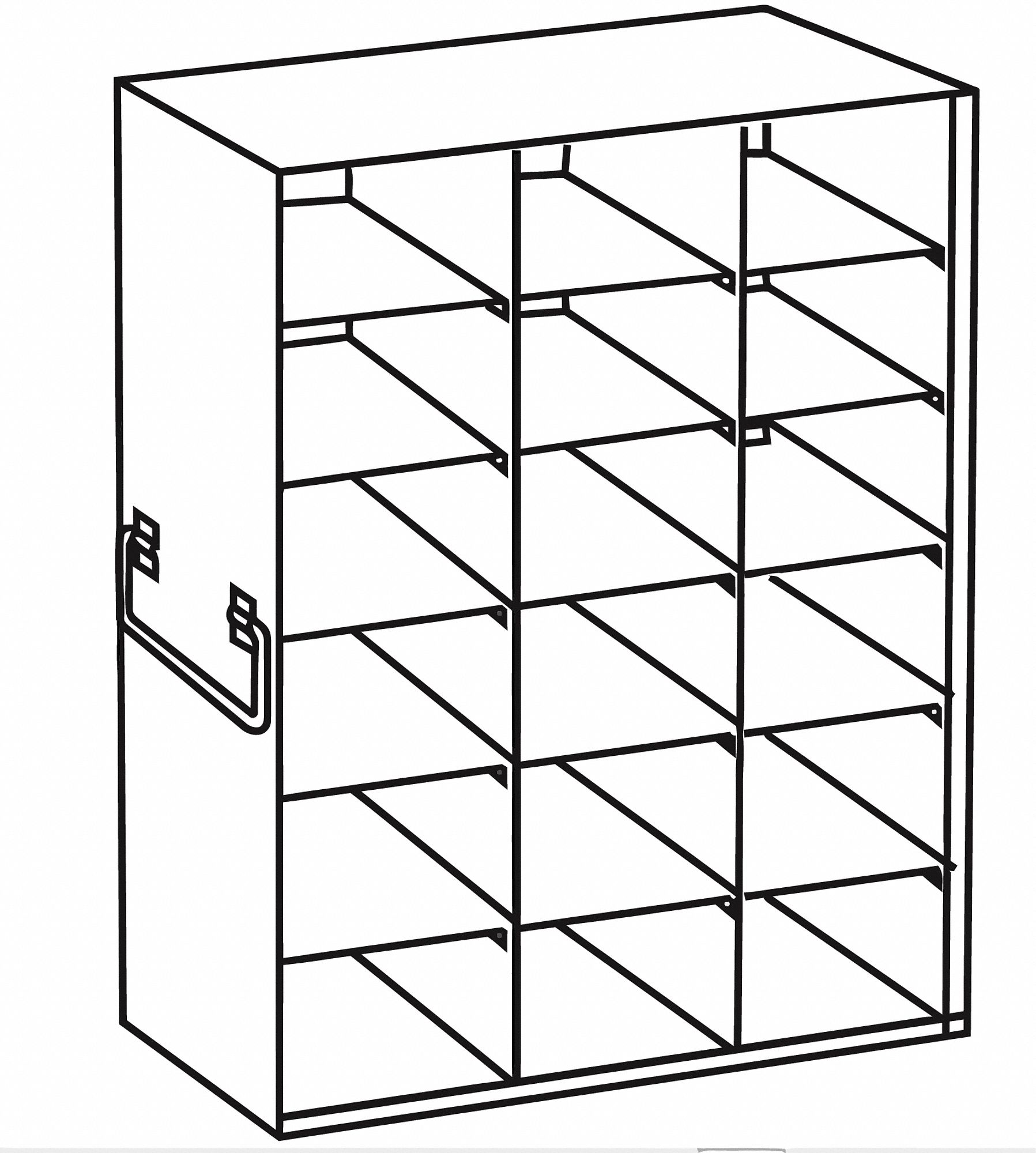 Freezer Rack: 21 5/8 in Overall Lg, 8 3/8 in Overall Wd, Stainless Steel, Handles
