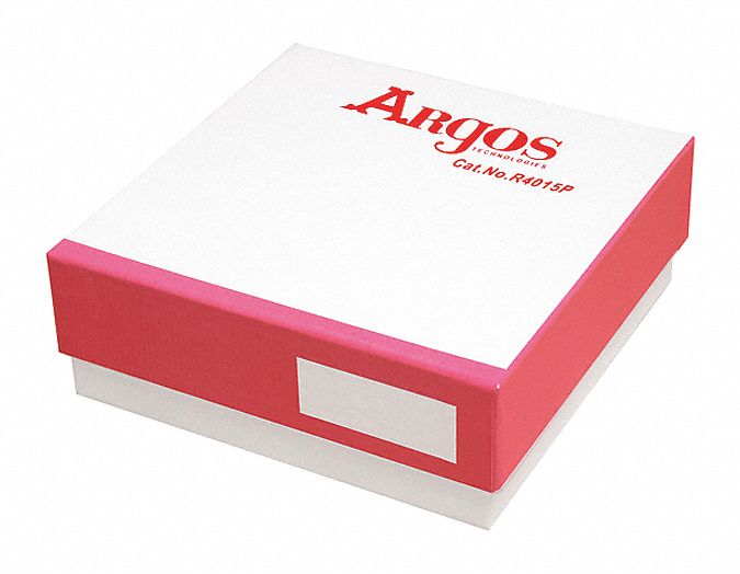 Freezer Box: 5 1/4 in Overall Lg, 5 1/4 in Overall Wd, Cardboard, Space for Labeling