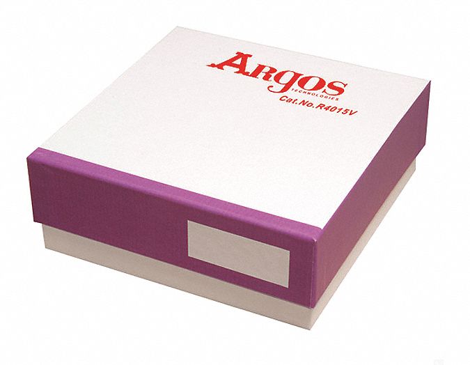 Freezer Box: 5 1/4 in Overall Lg, 5 1/4 in Overall Wd, Cardboard, Space for Labeling