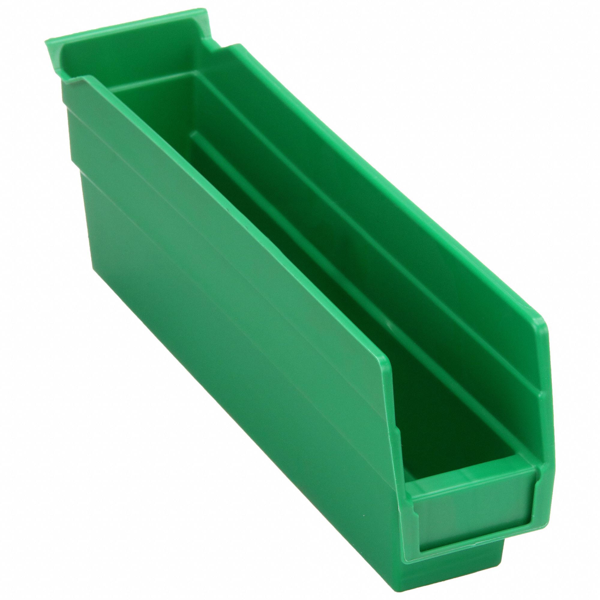 SHELF BIN,GREEN,54 CU. IN.VOL CAPACITY