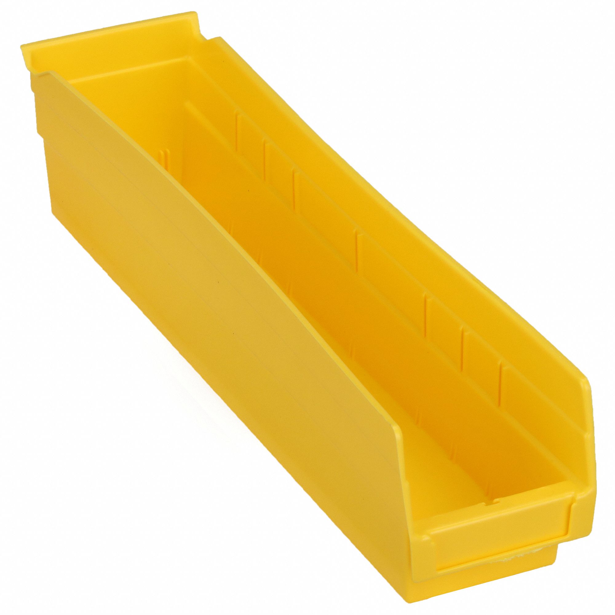 SHELF BIN,YELLOW,123 CU. IN.VOL CAPACITY