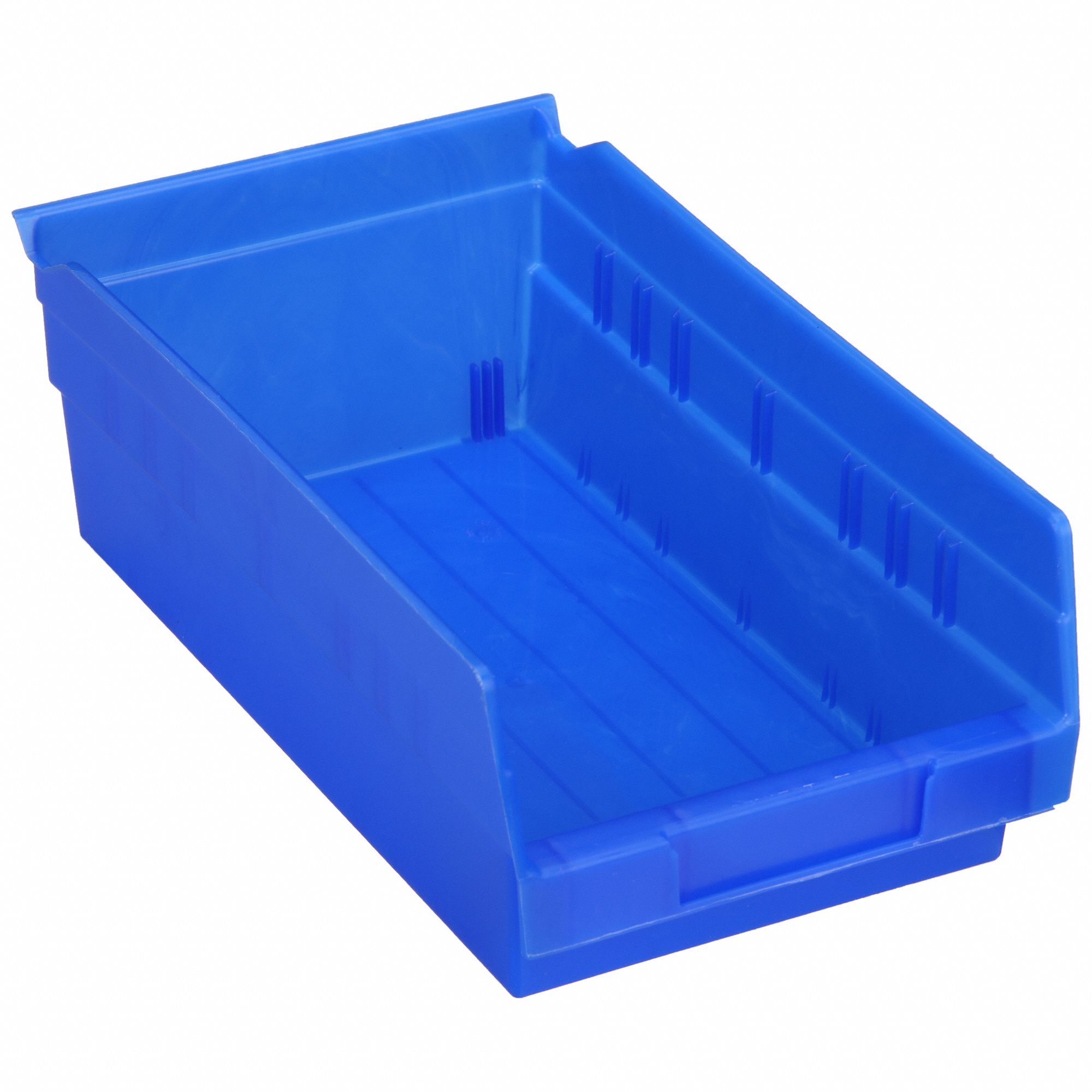 SHELF BIN,BLUE,128 CU. IN.VOL CAPACITY