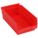 SHELF BIN,RED,128 CU. IN.VOL CAPACITY