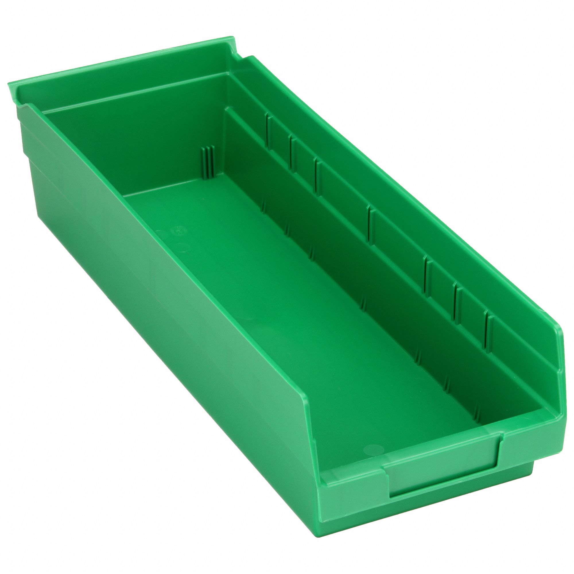 SHELF BIN,GREEN,176 CU. IN.VOL CAPACITY