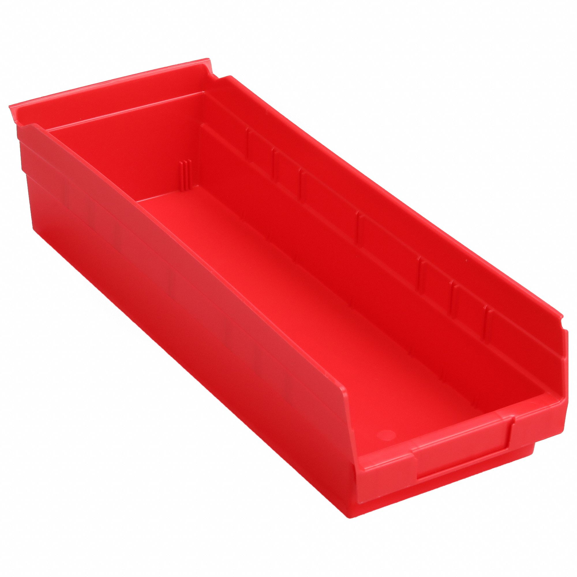 SHELF BIN,RED,176 CU. IN.VOL CAPACITY