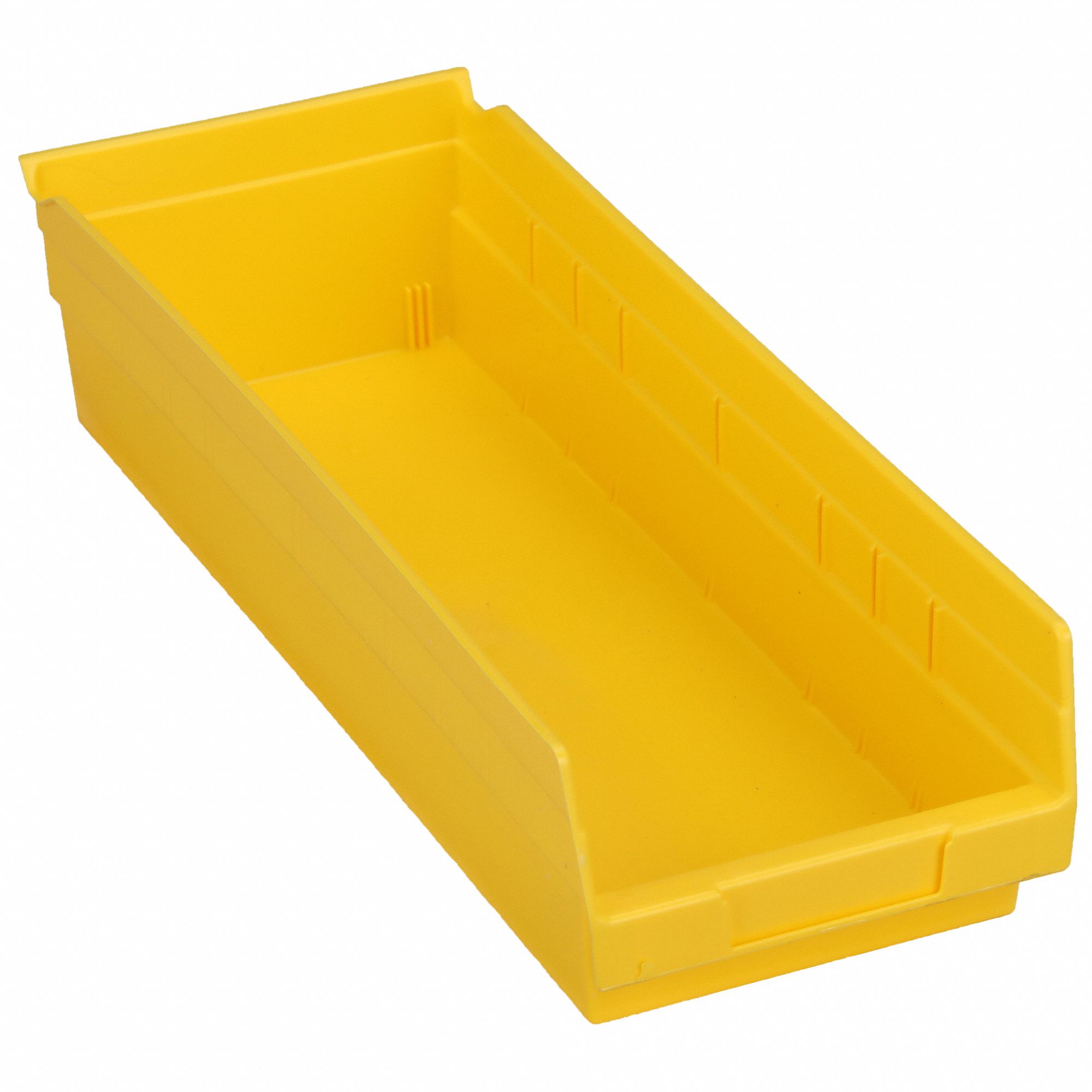 SHELF BIN,YELLOW,176 CU. IN.VOL CAPACITY