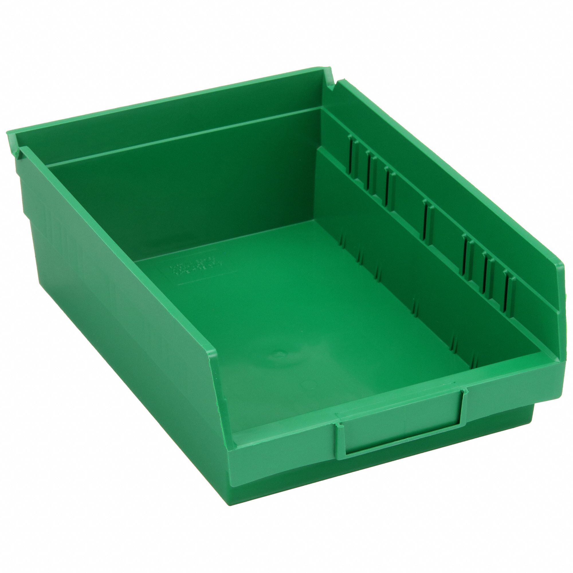 SHELF BIN,GREEN,138 CU. IN.VOL CAPACITY