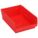 SHELF BIN,RED,138 CU. IN.VOL CAPACITY