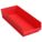 SHELF BIN,RED,214 CU. IN.VOL CAPACITY