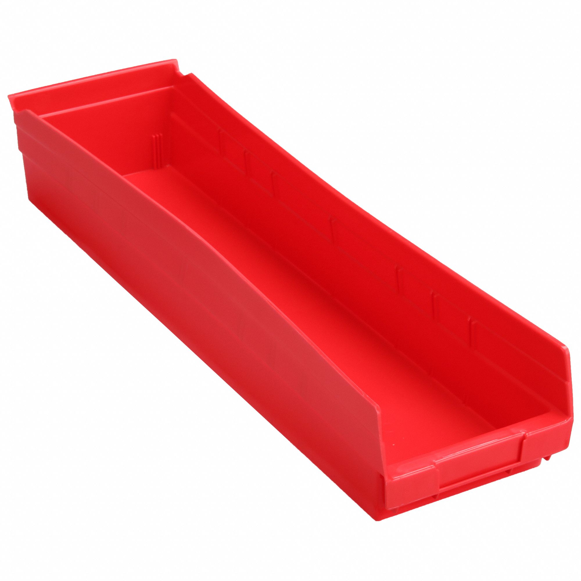 SHELF BIN,RED,321 CU. IN.VOL CAPACITY