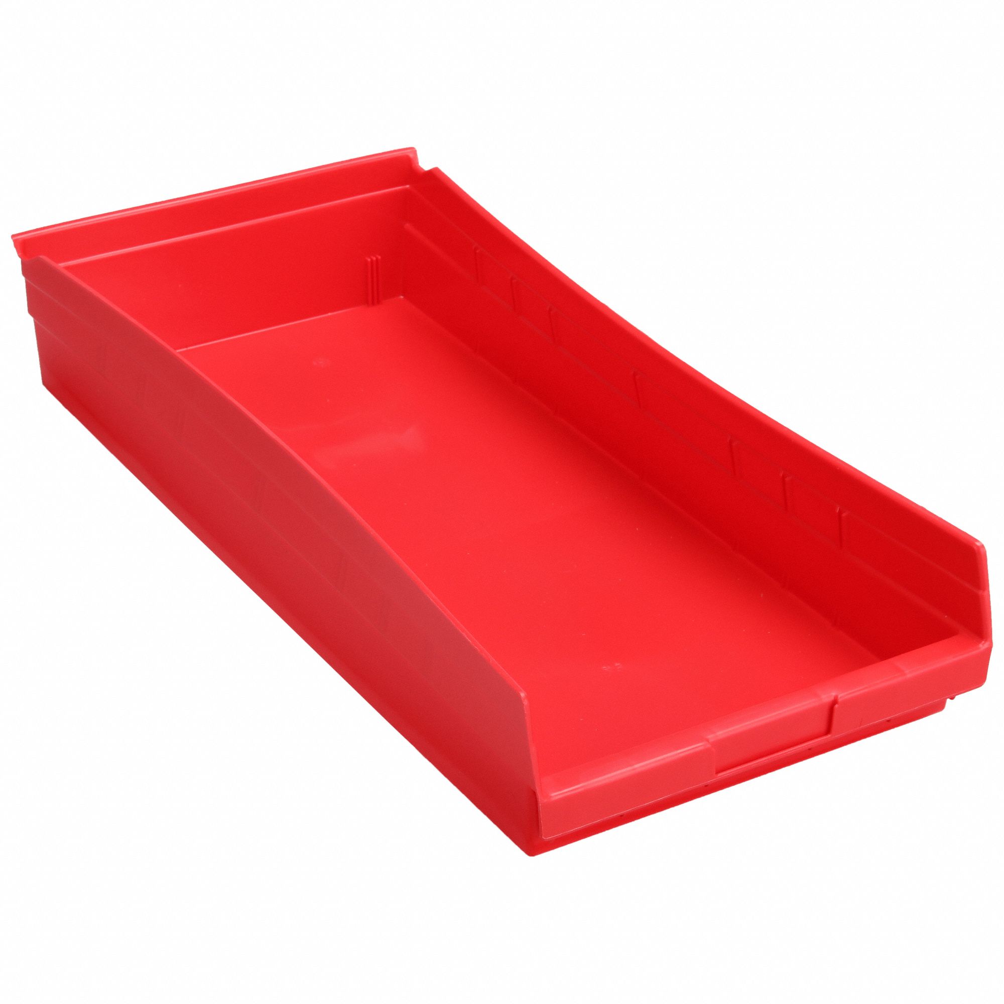 SHELF BIN,RED,513 CU. IN.VOL CAPACITY