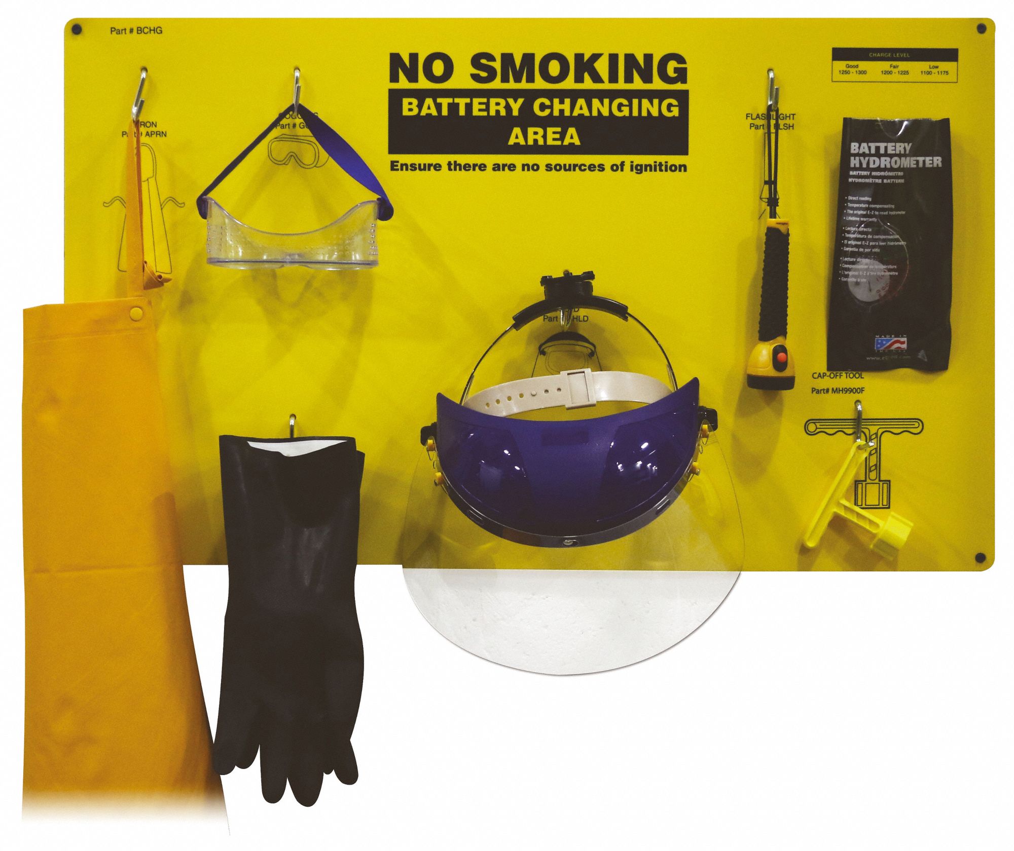 IRONGUARD Personal Protective Equipment Kit Plastic, Yellow 48WH42