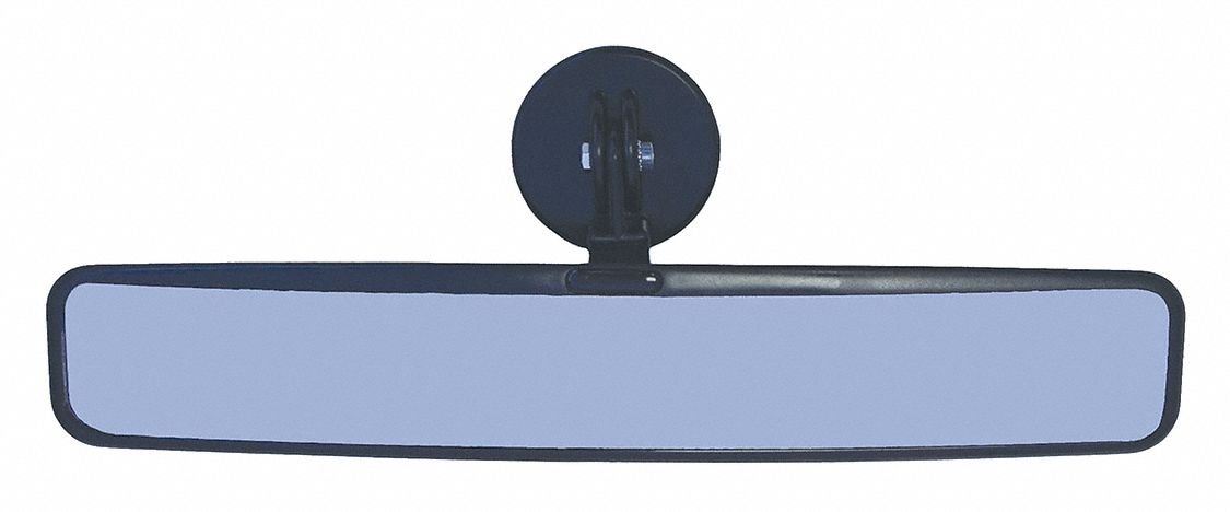 IDEAL WAREHOUSE INNOVATIONS, INC. Wide Magnetic Mirror: Plastic, Black