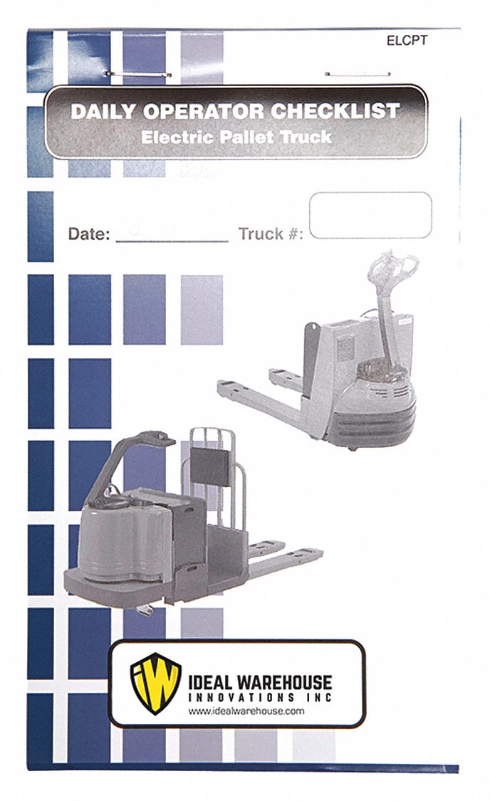 Electric Pallet Truck Operator Daily Checklist By Big vrogue.co