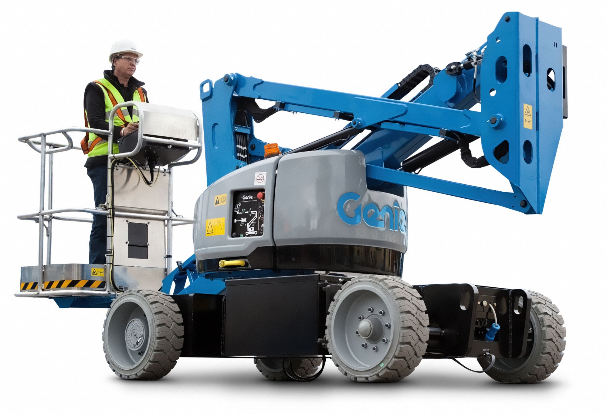 GENIE Aerial Work Platform, Yes Drive, DC Power Source, 39 ft Max. Work