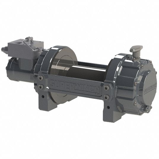 Counterclockwise Pull and Turn Hydraulic Winch with 8000 lb 1st Layer ...