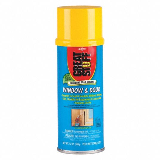 GREAT STUFF, Yellow, 12 oz Container Size, Insulating Spray Foam