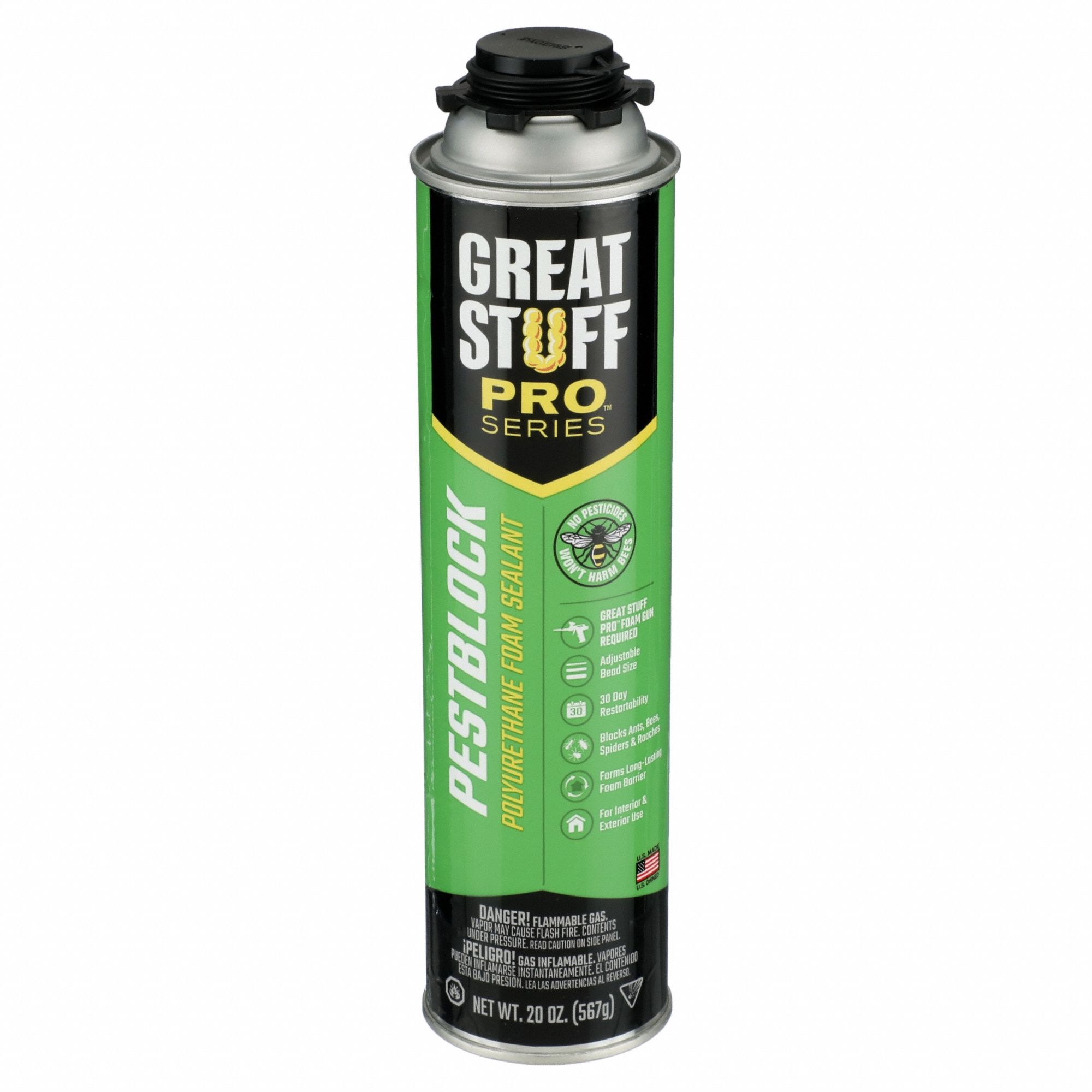 Great Stuff Pro Pestblock Insulating Foam Sealant Gray, 20 oz.