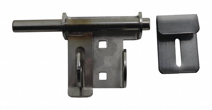Slide Lock: Bolting, 1 1/4 in Overall Dp, 3 in Base Lg, 3 1/8 in Base Wd, 5 1/2 in Arm Lg
