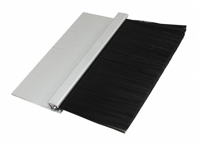 Brush Seal: Straight, Nylon, 2 in Brush Lg, 3 ft_5 ft Composite Widths
