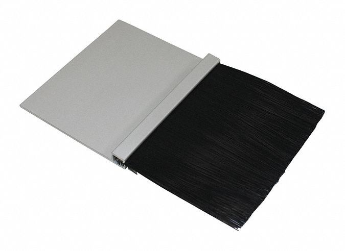 Brush Seal: Straight, Nylon, 3 in Brush Lg, 3 ft_5 ft Composite Widths