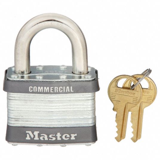 Master Lock Commercial Keyed Padlock 1-in Shackle Keyed Alike