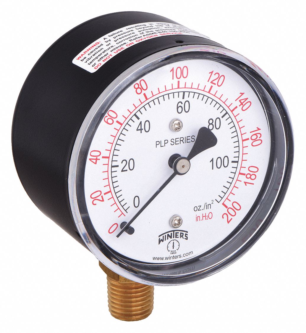 WINTERS, PLP, Pressure Gauge - 48WL73|PLP303 - Grainger