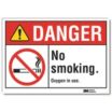 Danger: No Smoking. Oxygen In Use. Signs