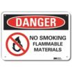Danger: No Smoking Flammable Materials Signs