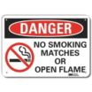 Danger: No Smoking, Matches Or Open Flame Signs