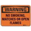 Warning: No Smoking, Matches Or Open Flames Signs