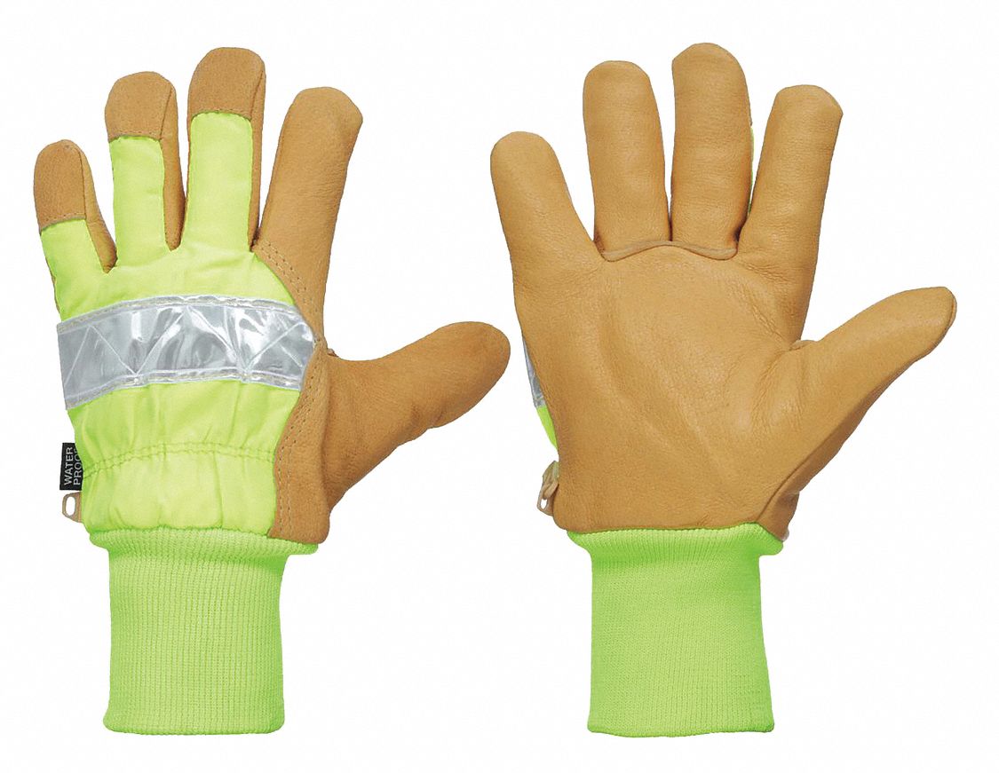 Gloves, Hi-Vis Lime,