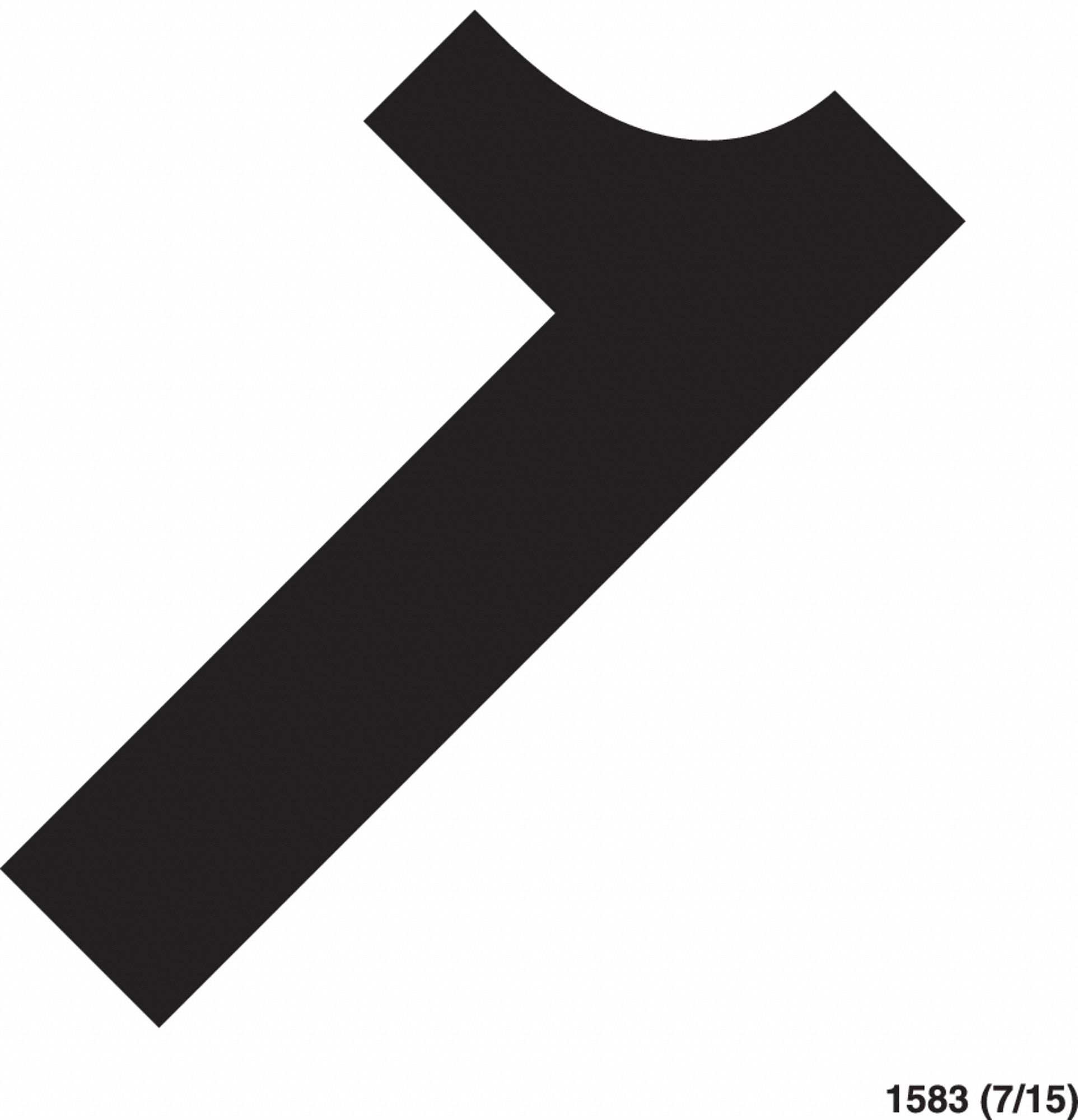 Number Label: 4 1/4 in Character Ht, Indoor Only, Non-Reflective, Black, 1, 20 Pieces, Black, 20 PK