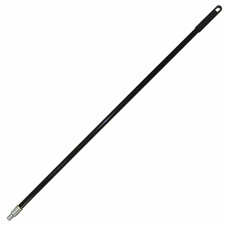 BROOM HANDLE,STEEL,BLACK,60"