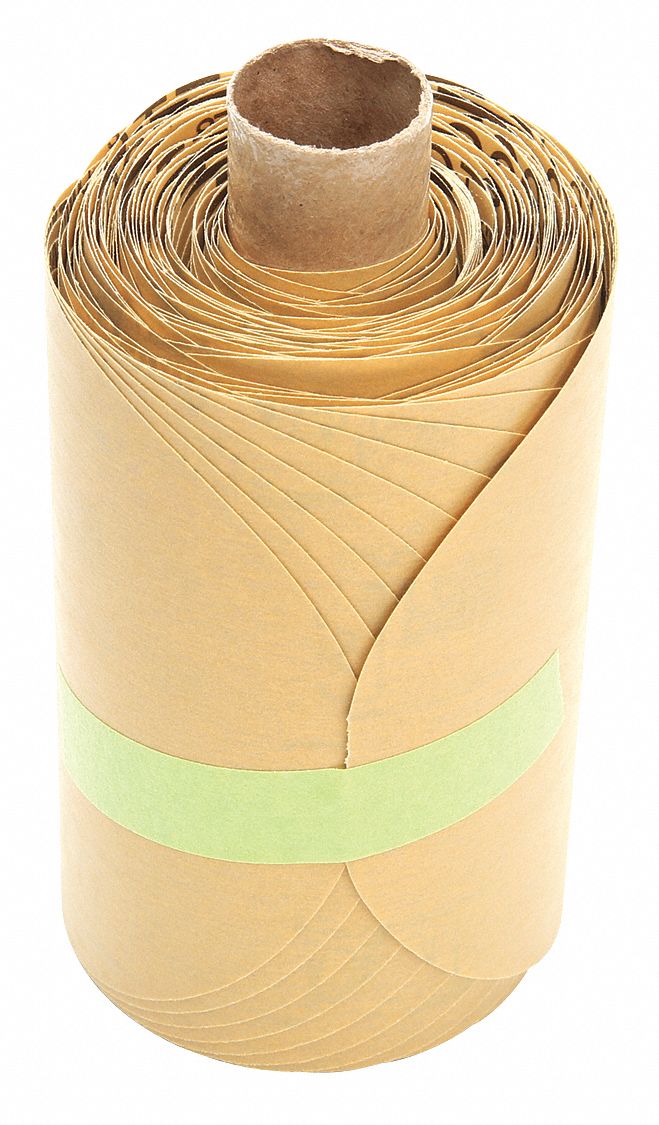 PSA Sanding Disc Roll: 5 in Dia, Non-Vacuum, Aluminum Oxide, P800 Grit, A Wt Paper, 216U, P800, A