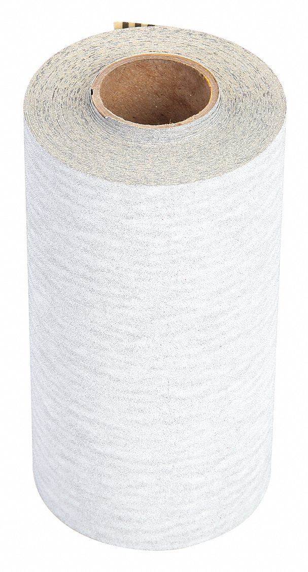 Sandpaper Roll: 4 1/2 in W x 30 ft L, Silicon Carbide, 220 Grit, A Wt Paper, PSA, 426U, 220, A