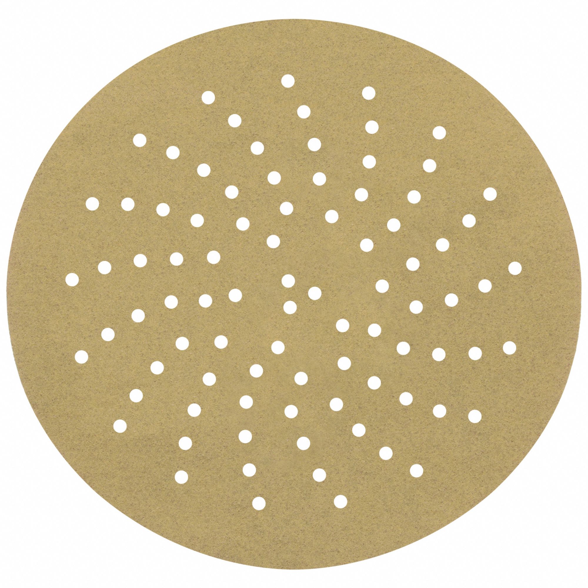 Hook-and-Loop Sanding Disc: 3 in Dia, Multi-Hole, Aluminum Oxide, P500 Grit, C Wt Paper, 236U