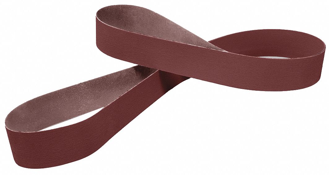 Sanding Belt: 4 in W x 36 in L, Aluminum Oxide, 80 Grit, X Wt Cloth Backing, 341D