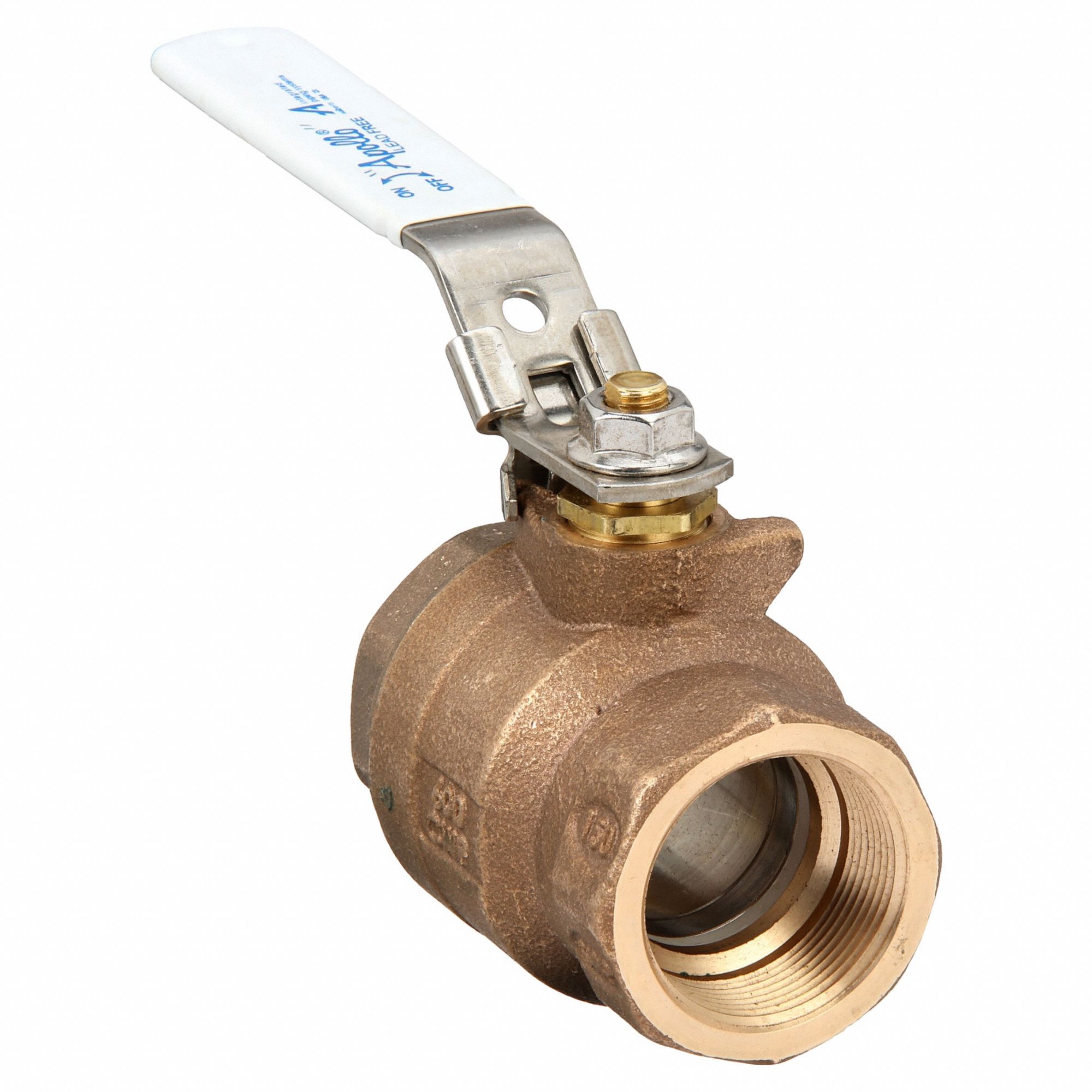 MANUAL 2-WAY BALL VALVE,NPT,BRASS,BRONZE