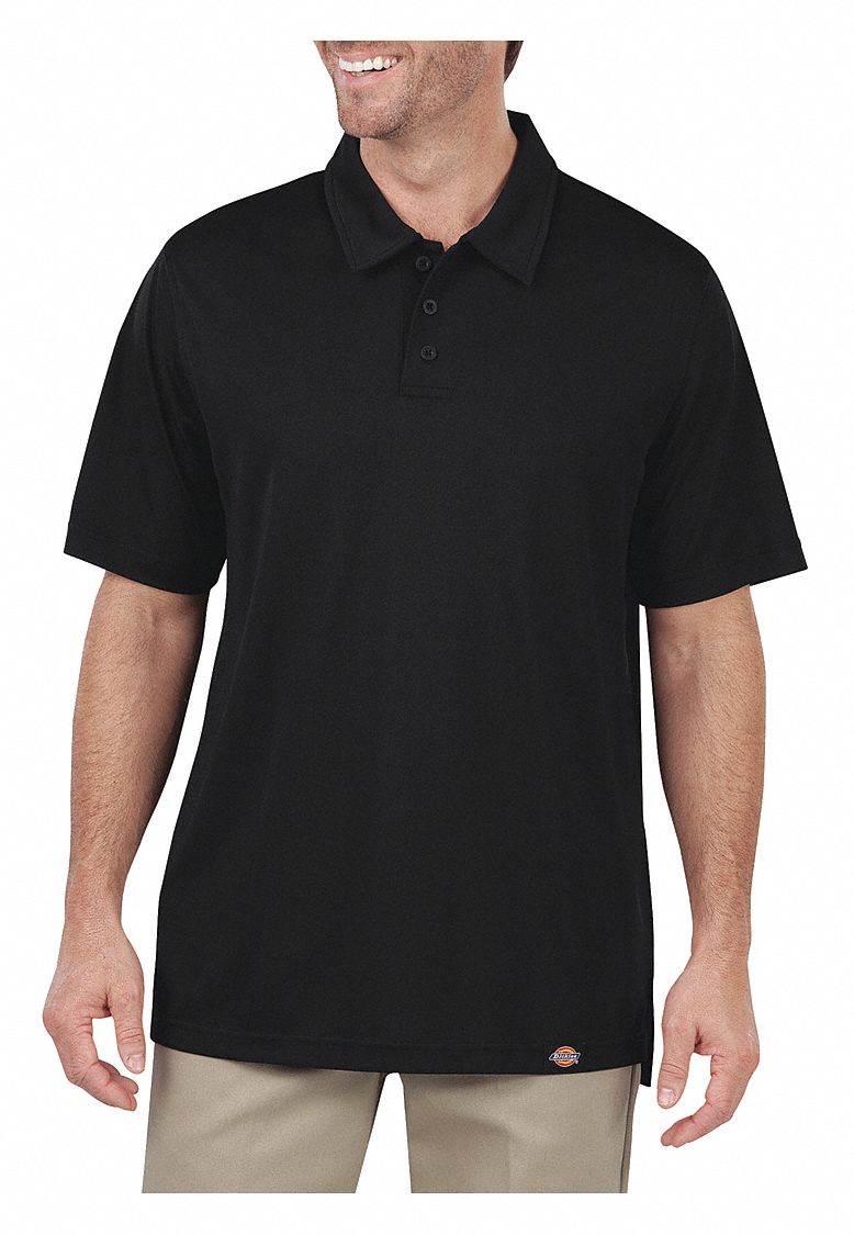 Dickies Adult Sized Short Sleeve Pique Polo Shirt - Dark Navy