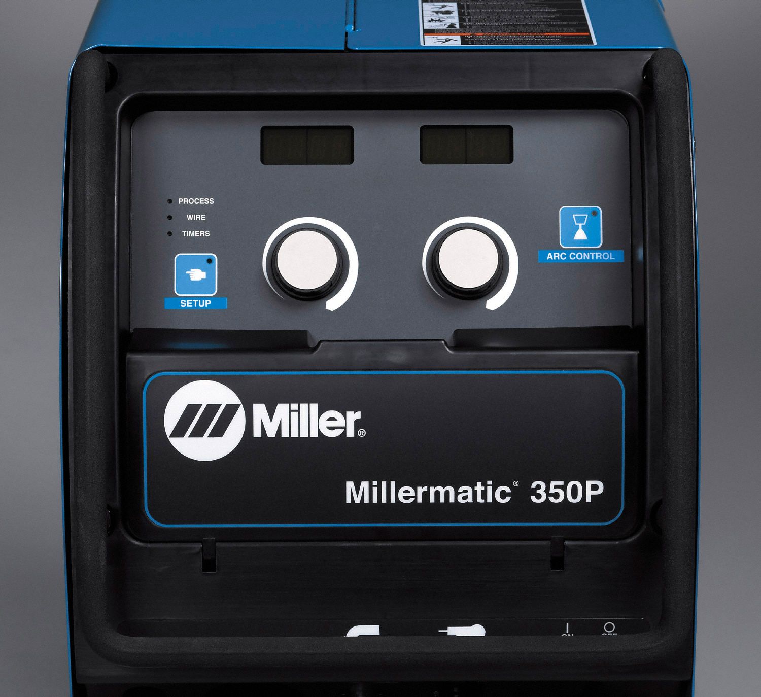 MILLER ELECTRIC MIG Welder Millermatic 350P, MIG Pack w/Running Gear