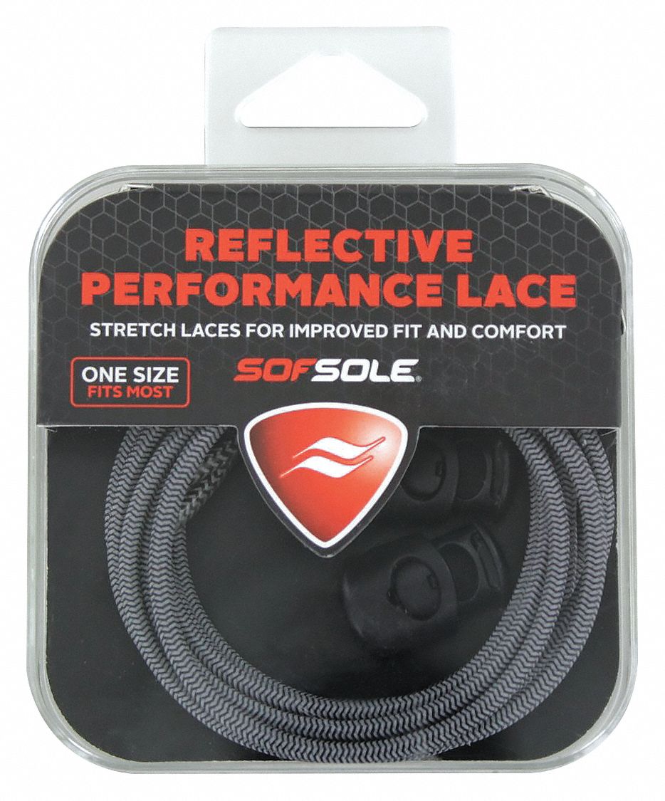 Boot and Shoe Laces: 84838, Black, Polyester, 38 in Overall Lg, Round, Tie, 1 PR