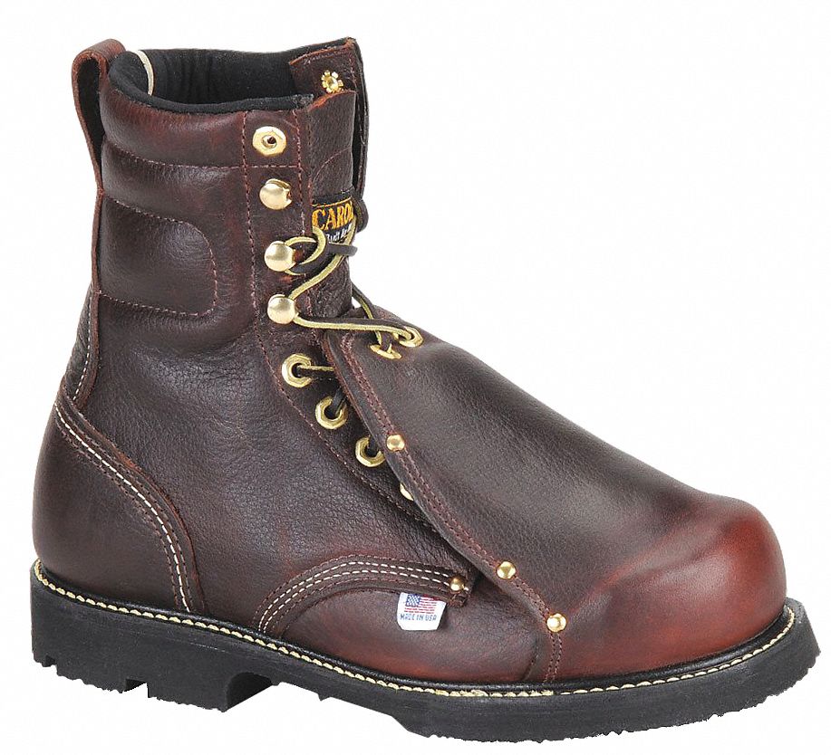 8-Inch Work Boot: Men's, Size 12 1/2, EE, Brown, Steel Toe Cap