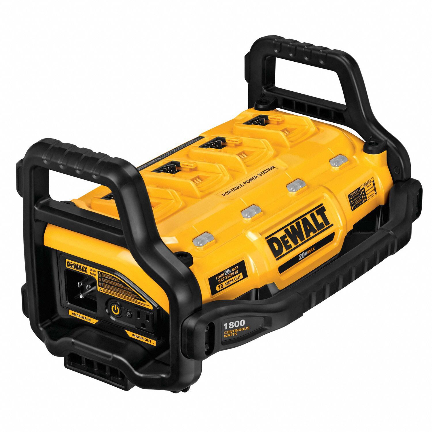 DEWALT Power Station, Number of Ports 4, Charge Time 2 hr, 120V DC