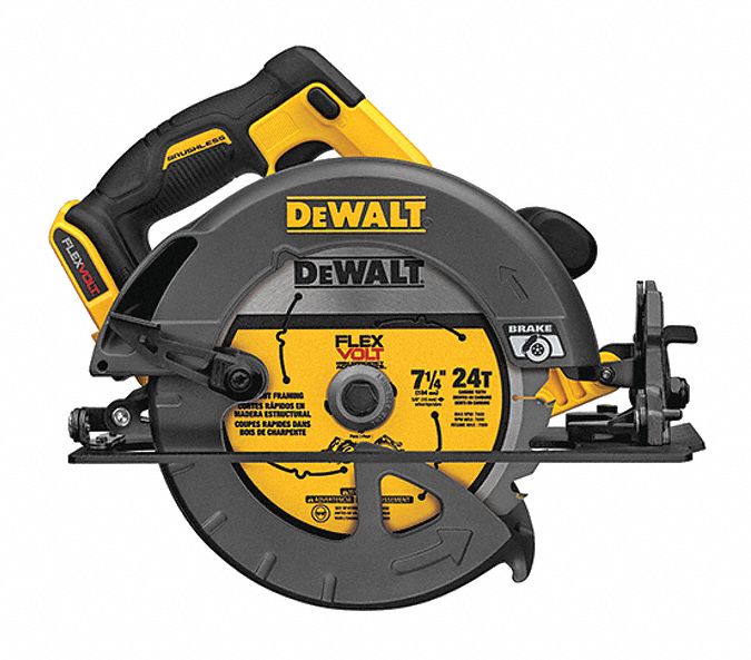 DEWALT 71/4" FLEXVOLT Cordless Circular Saw, 60.0 Voltage, 5800 No