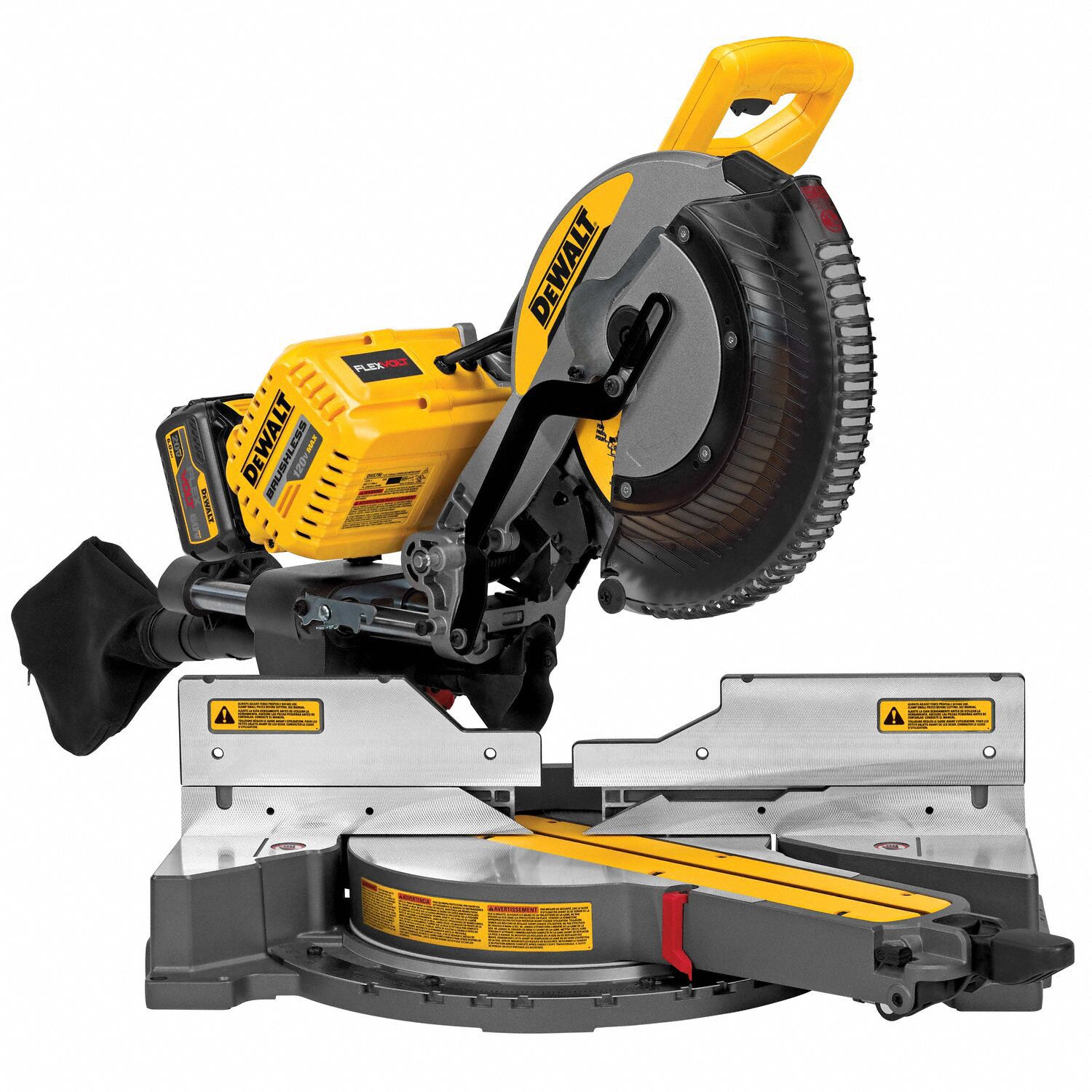 DEWALT Cordless, Miter Saw Kit, 12 in Blade Dia., Max. Blade Speed