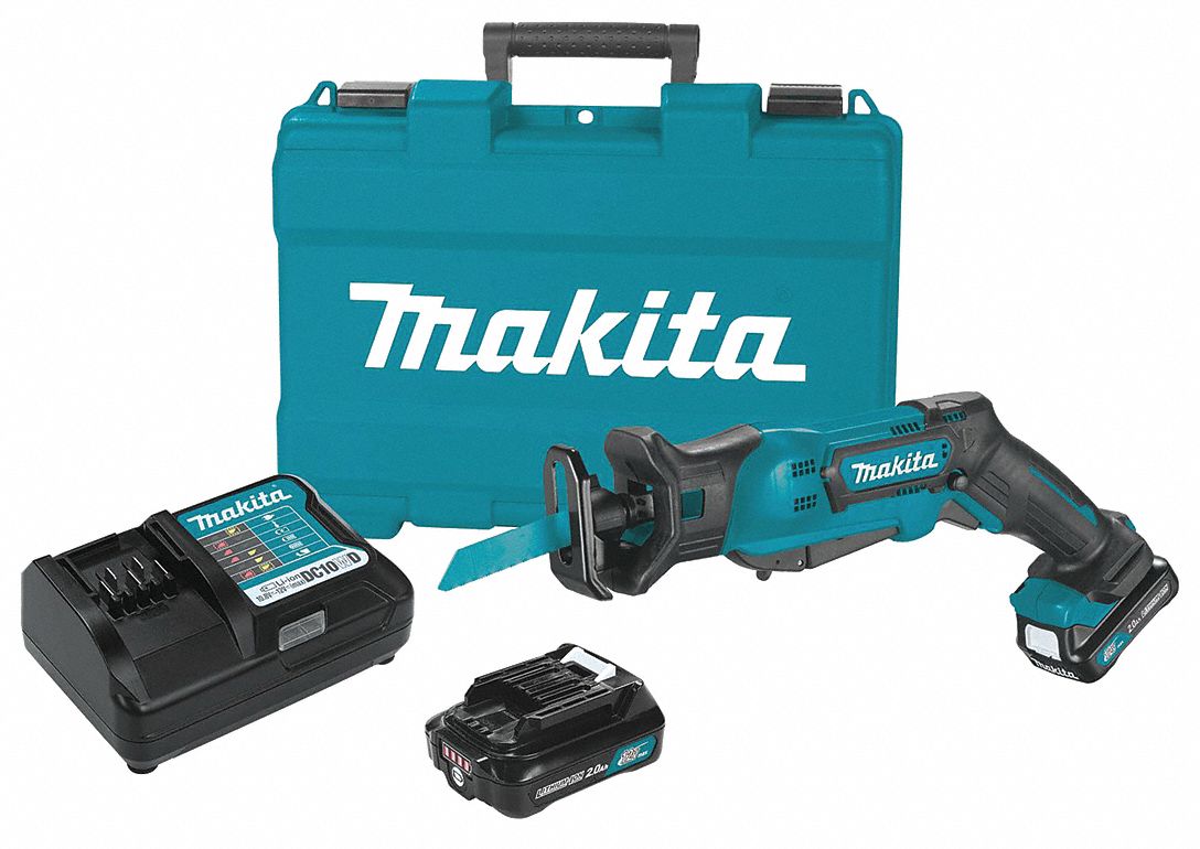 Reciprocating Saw Kit: 2 Batteries, 1 Charger, 1/2 in Stroke Lg, Straight, Brushed, CXT®