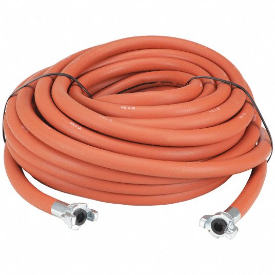 Allegro 9101-100 100' Airline Hose, High Pressure, 3/8 diameter w/  Hansen-style Coupler and Plug (HP)