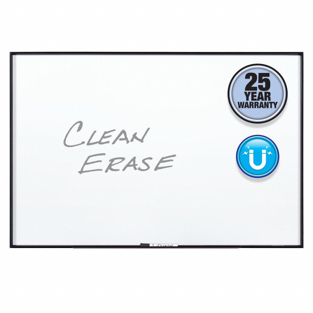 QUARTET Dry Erase Board Wall Mounted, 24 in Dry Erase Ht, 36 in Dry