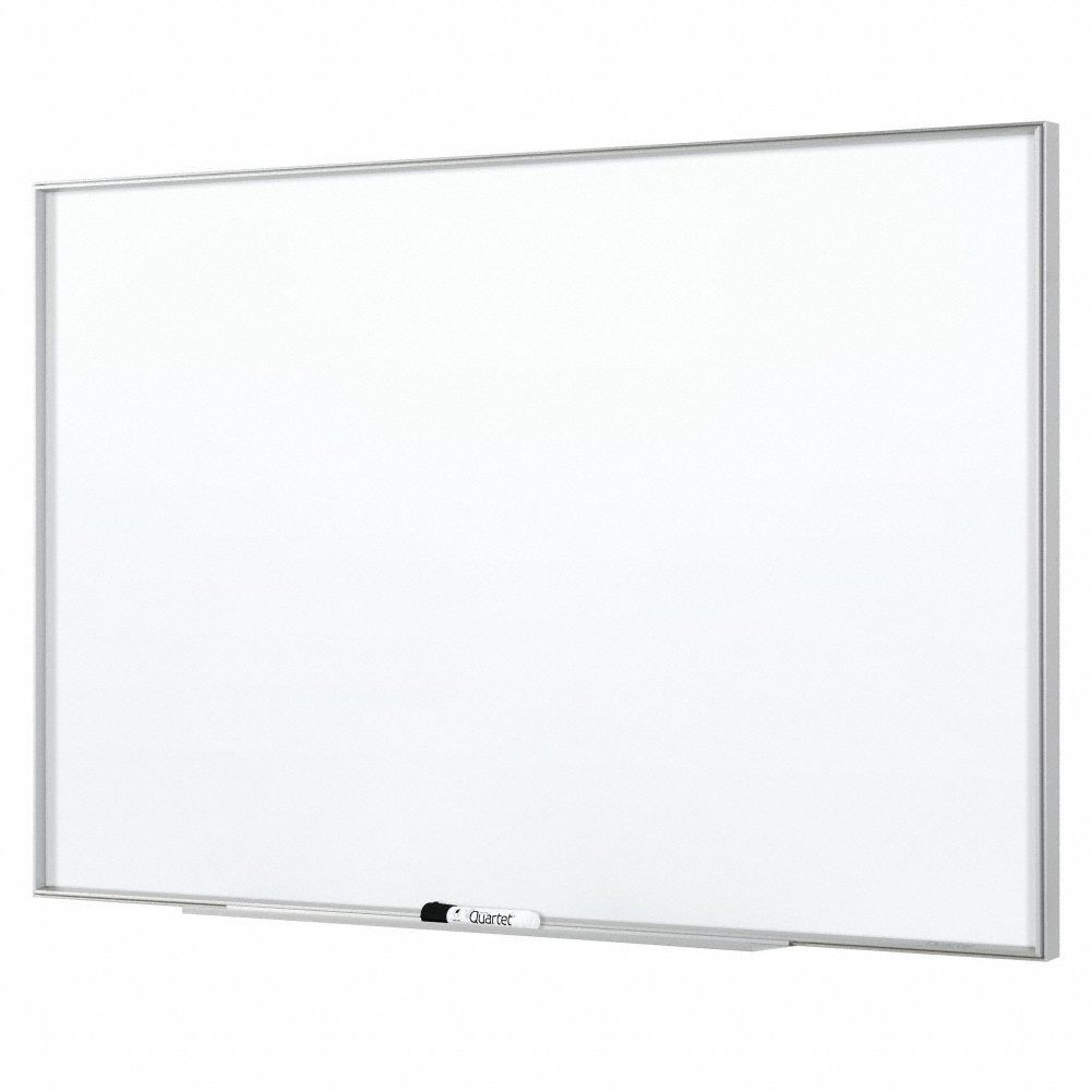 QUARTET Dry Erase Board: Wall Mounted, 36 in Dry Erase Ht, 48 in Dry ...